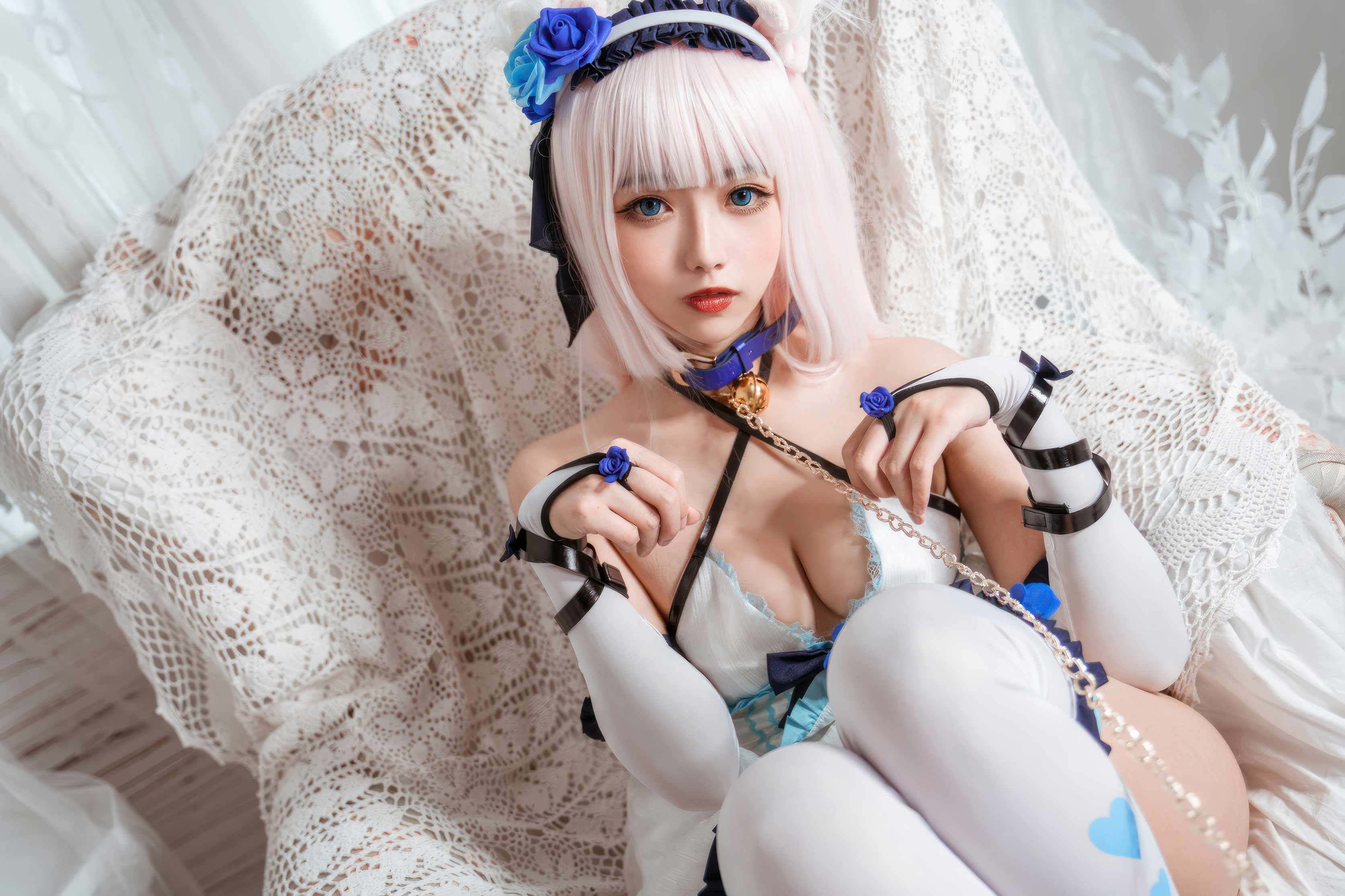 Momoko葵葵 香子兰女仆 - 柔白场景把软萌感拉到最大(第4张,共5张)