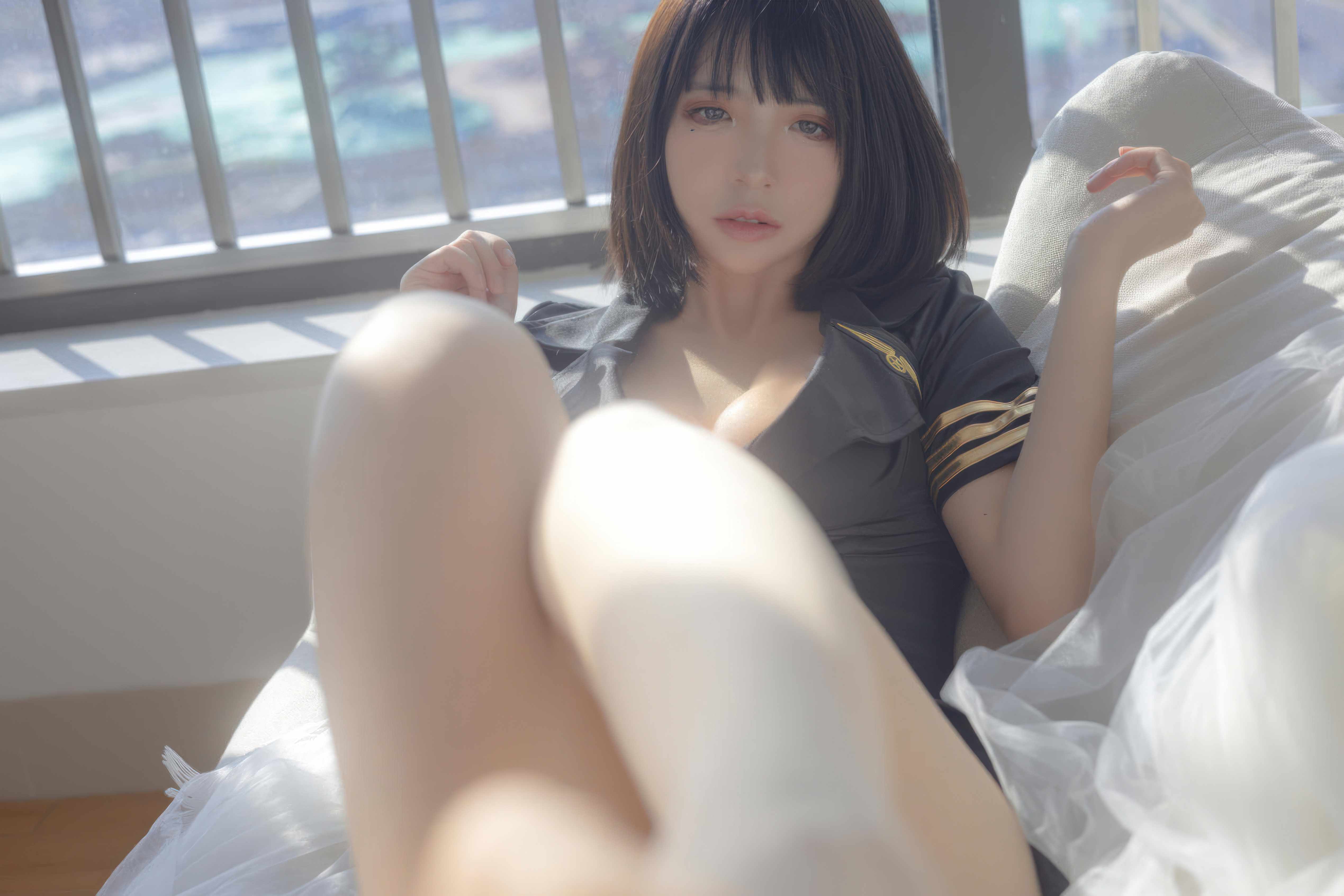 疯猫ss – 黑色制服 - 缎面制服的挺括感,完全不廉价(第3张,共5张)