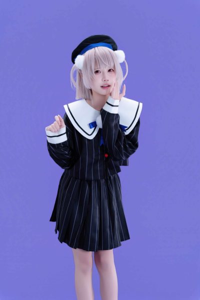 清水凪的时雨羽衣FNEX同人雨衣COS，清新氛围感超对味