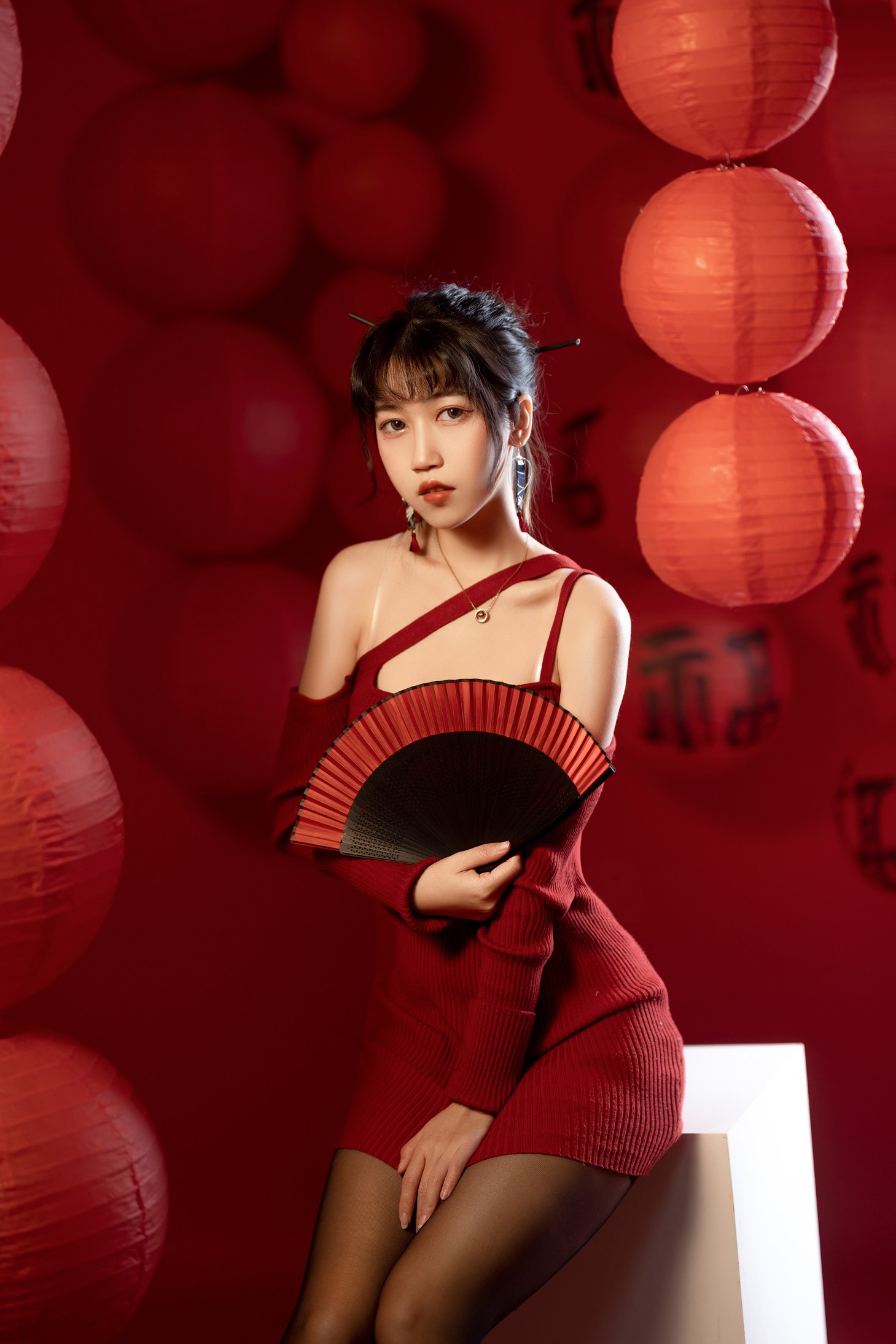 不呆猫 新年 - 侧光扫过肩线的处理(第3张,共5张)