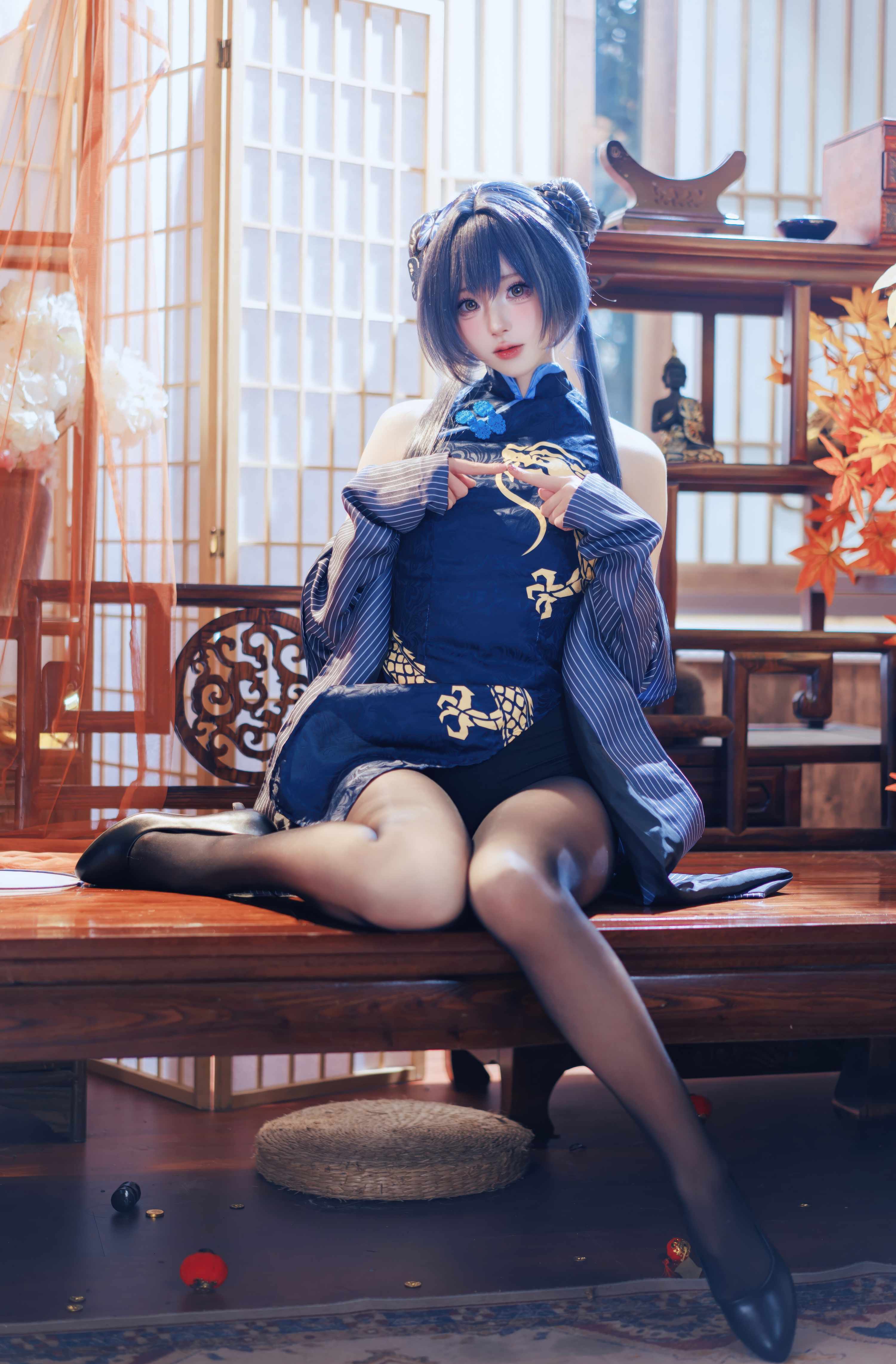 西园寺南歌COS蔚蓝档案妃咲，软萌角色神韵拿捏得恰到好处