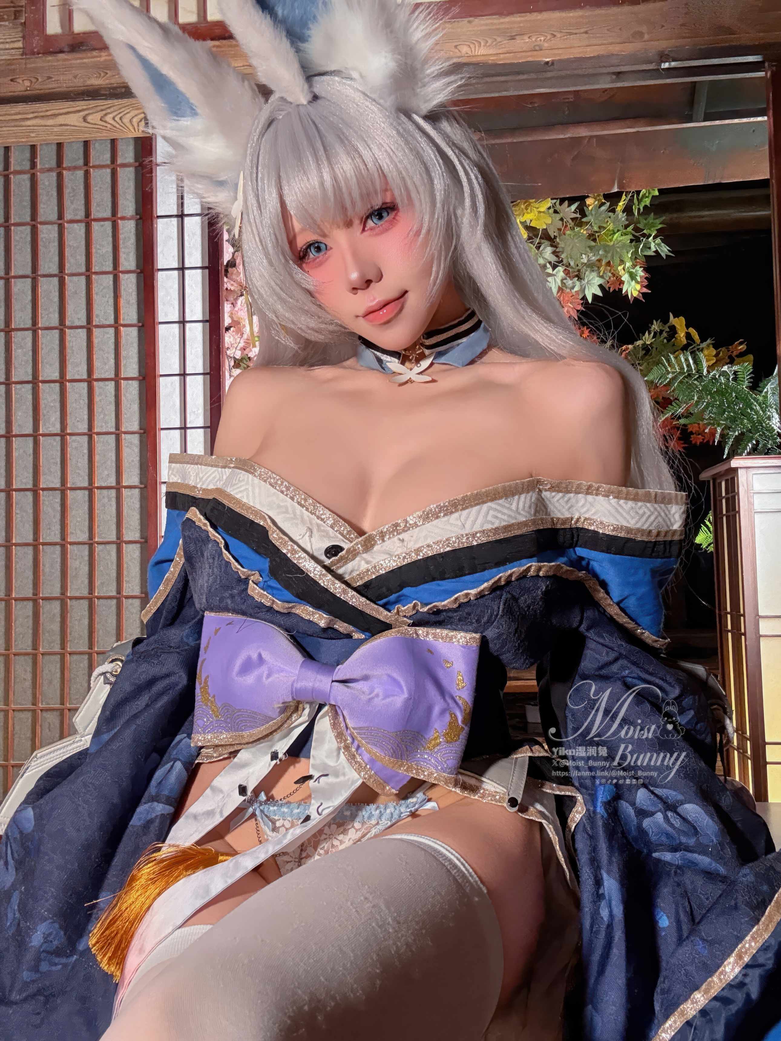 咬一口兔娘 作品『碧蓝航线-信浓』 - 和服压边的金粉走线没偷懒（第3张，共4张）