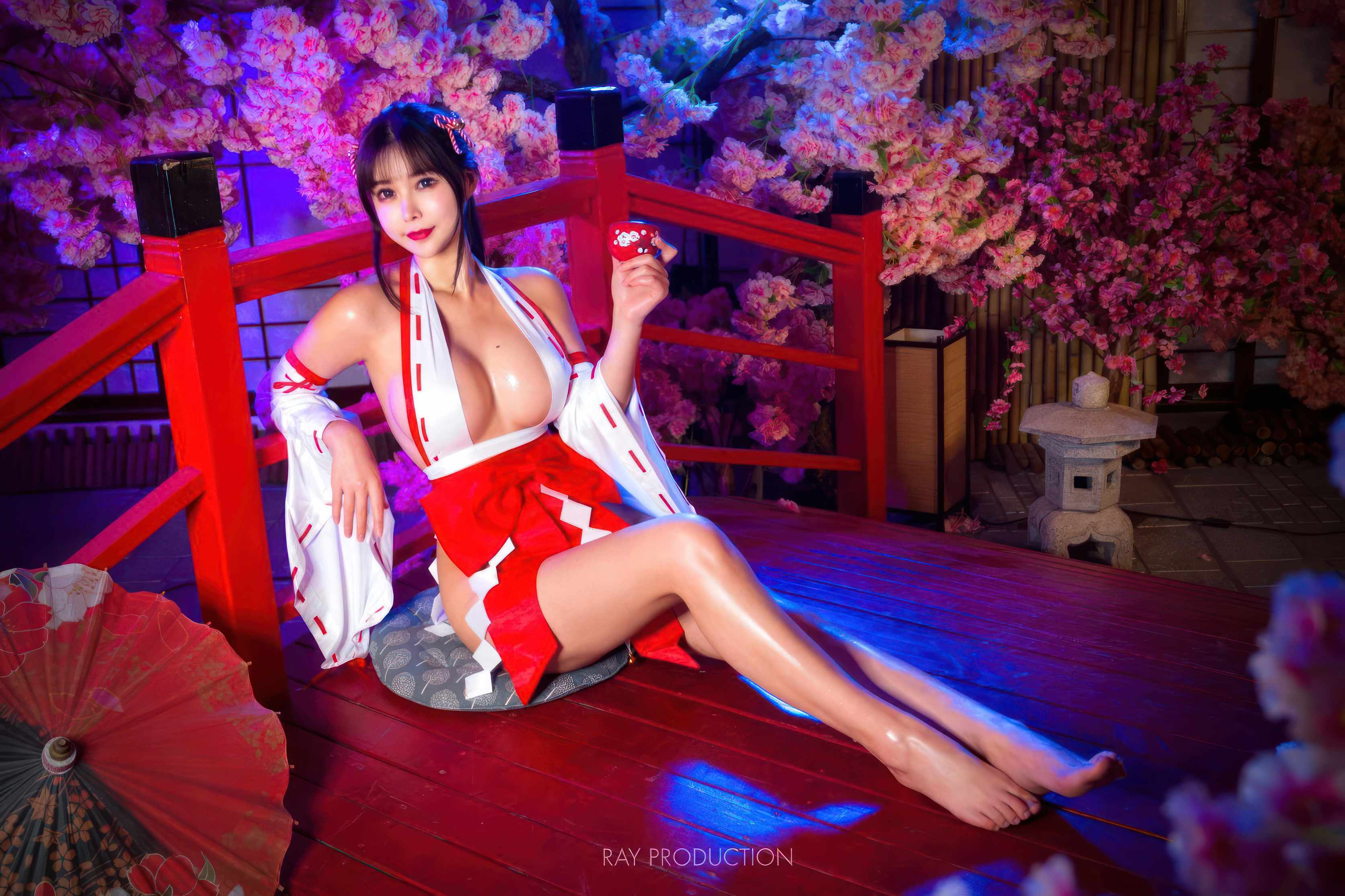 亚马逊鲶鱼 – 水无月巫女 - 紫蓝侧光打出来的肤面亮感,完全不突兀(第2张,共4张)