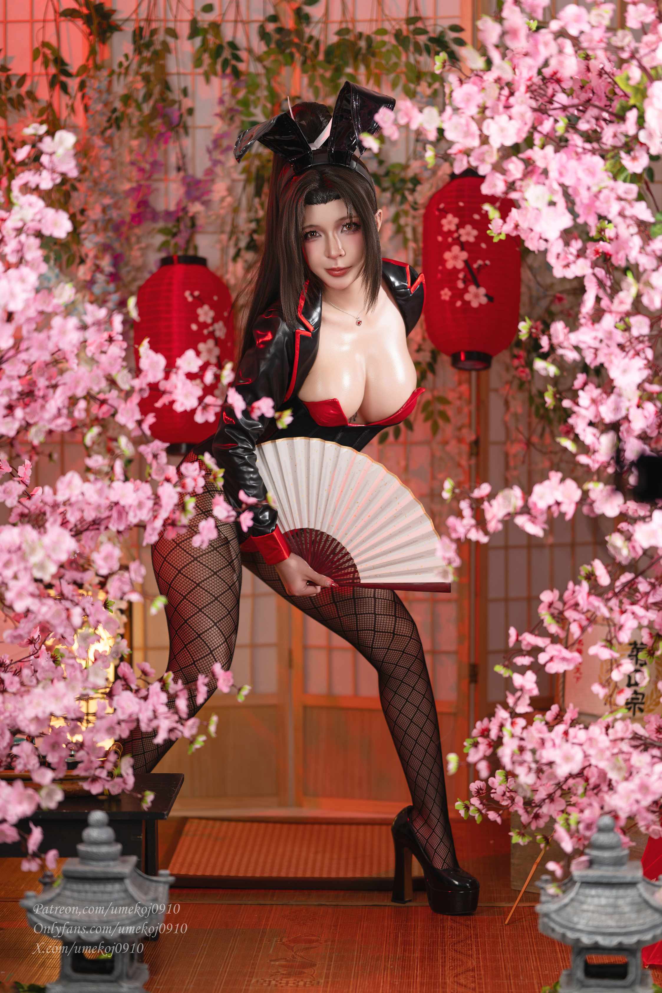 Umeko J – Mai Shiranui Bunny「Street Fighter 6」 - 和式布景的前后景层次(第3张,共3张)