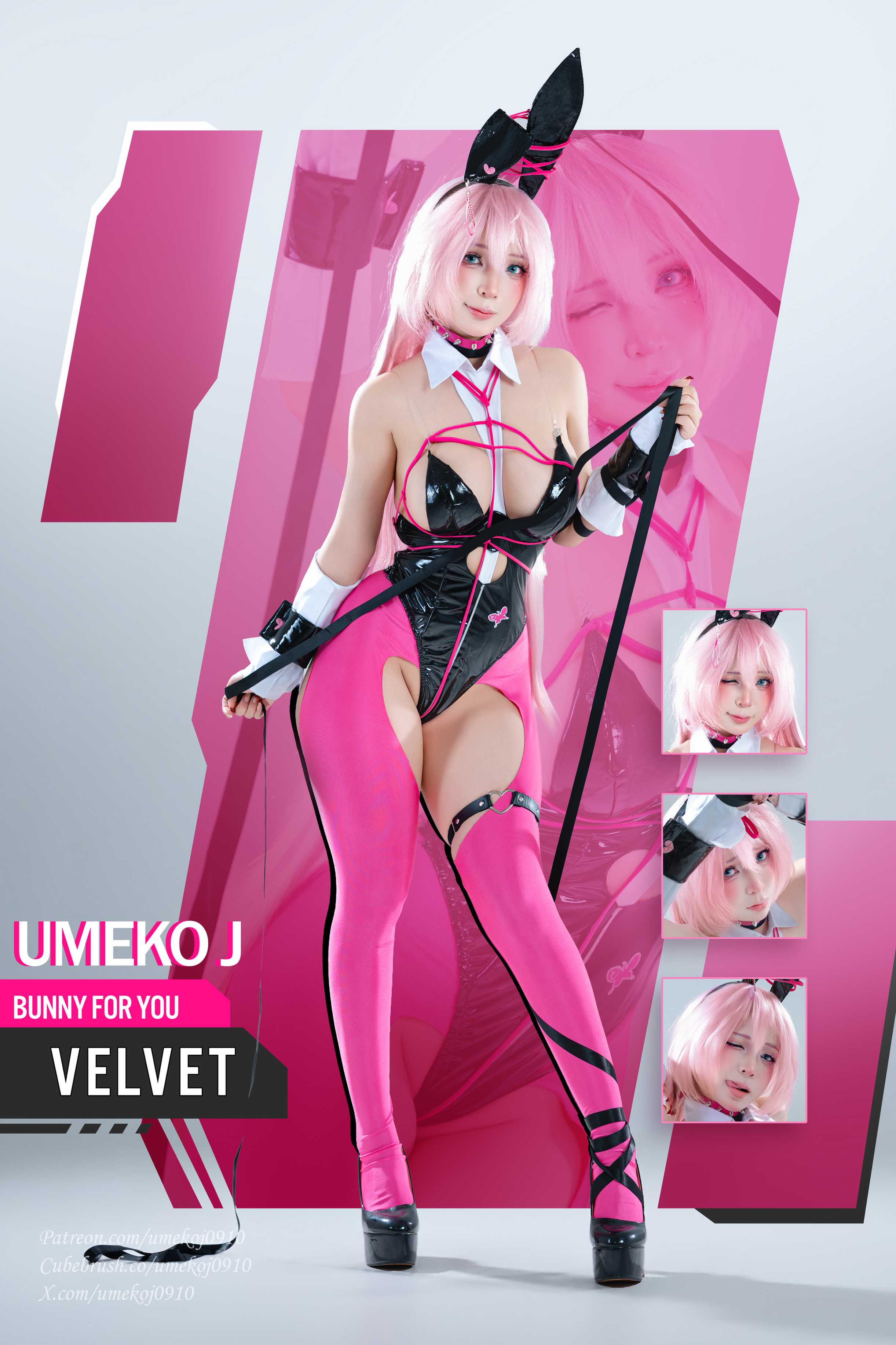 Umeko J – Velvet Sensual Rabbit 「NIKKE」 - 粉黑撞色的视觉冲击力做足了(第3张,共5张)
