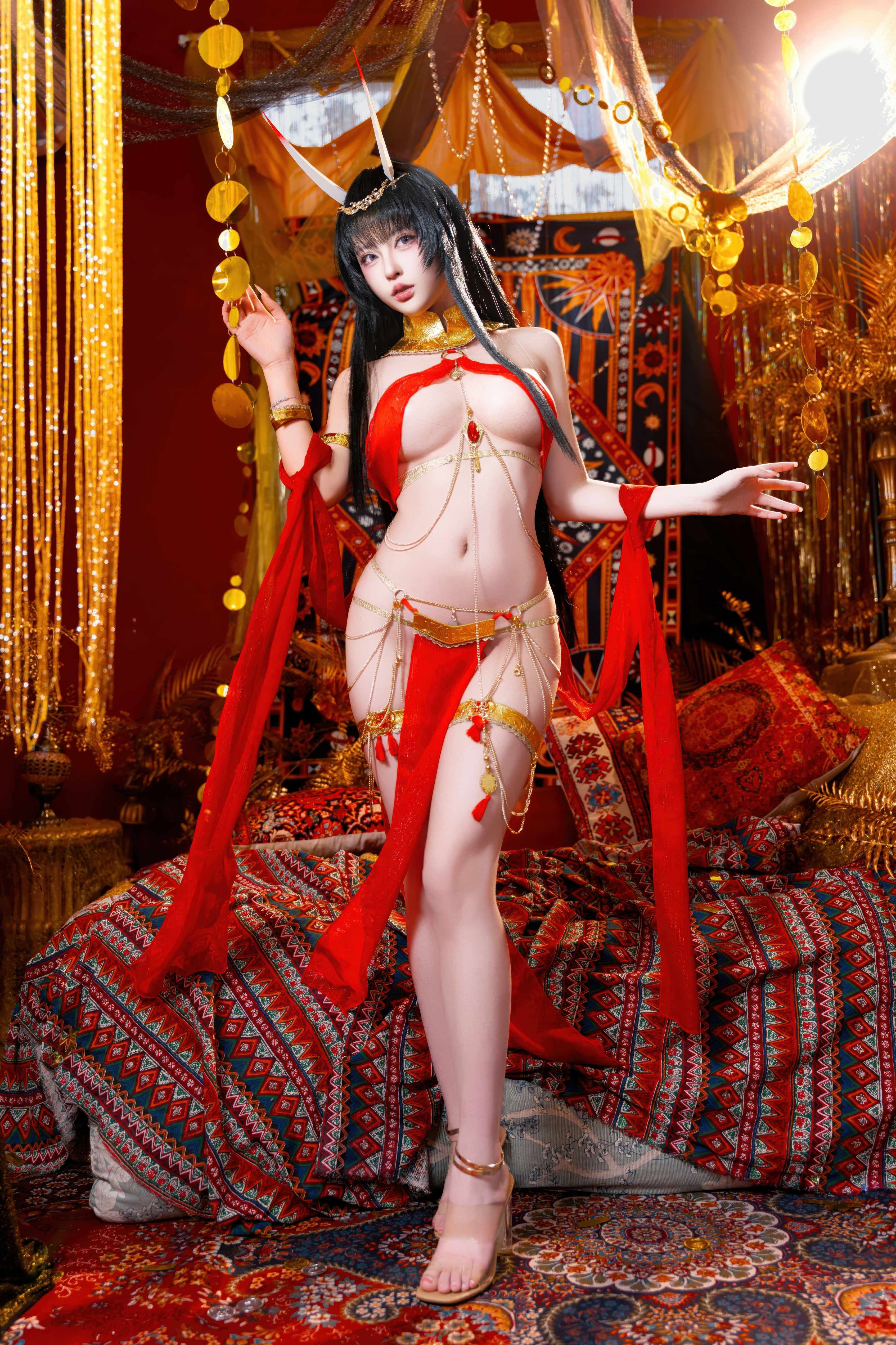清水由乃 碧蓝航线 能代舞娘 COS写真图集（第2张，共4张）
